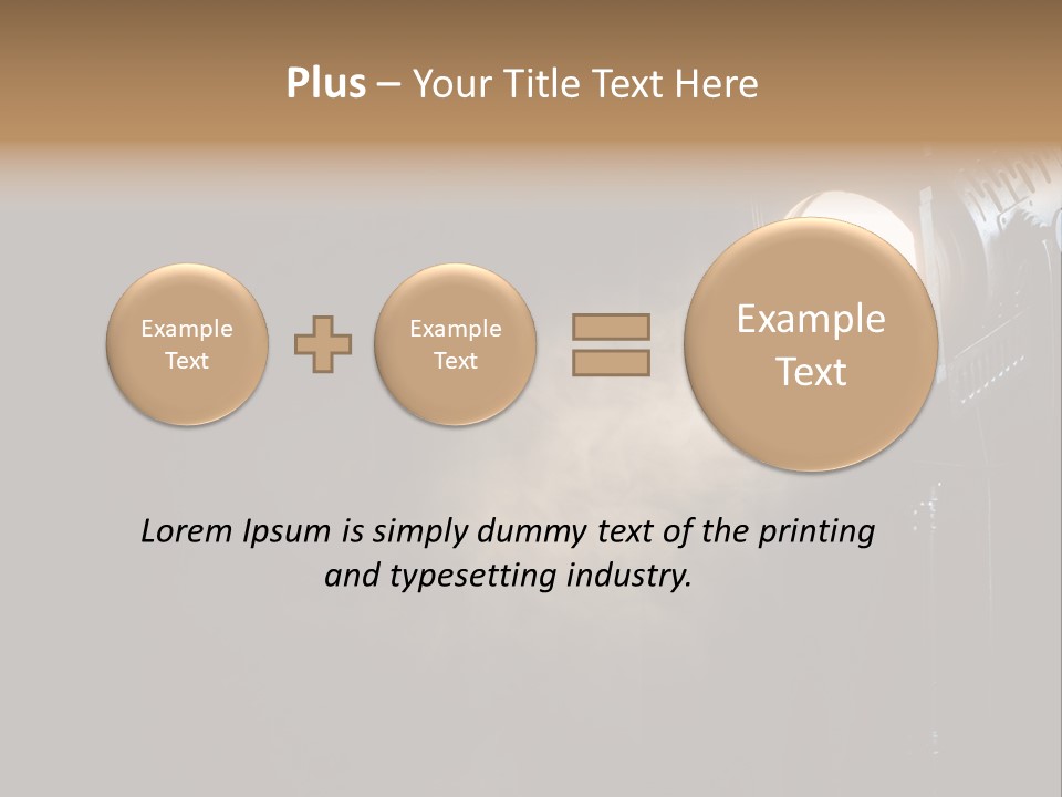Lamp Cinema Vintage PowerPoint Template
