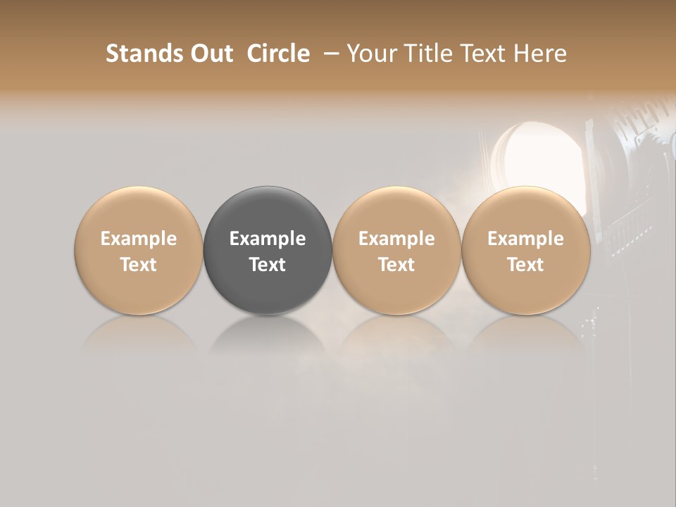 Lamp Cinema Vintage PowerPoint Template