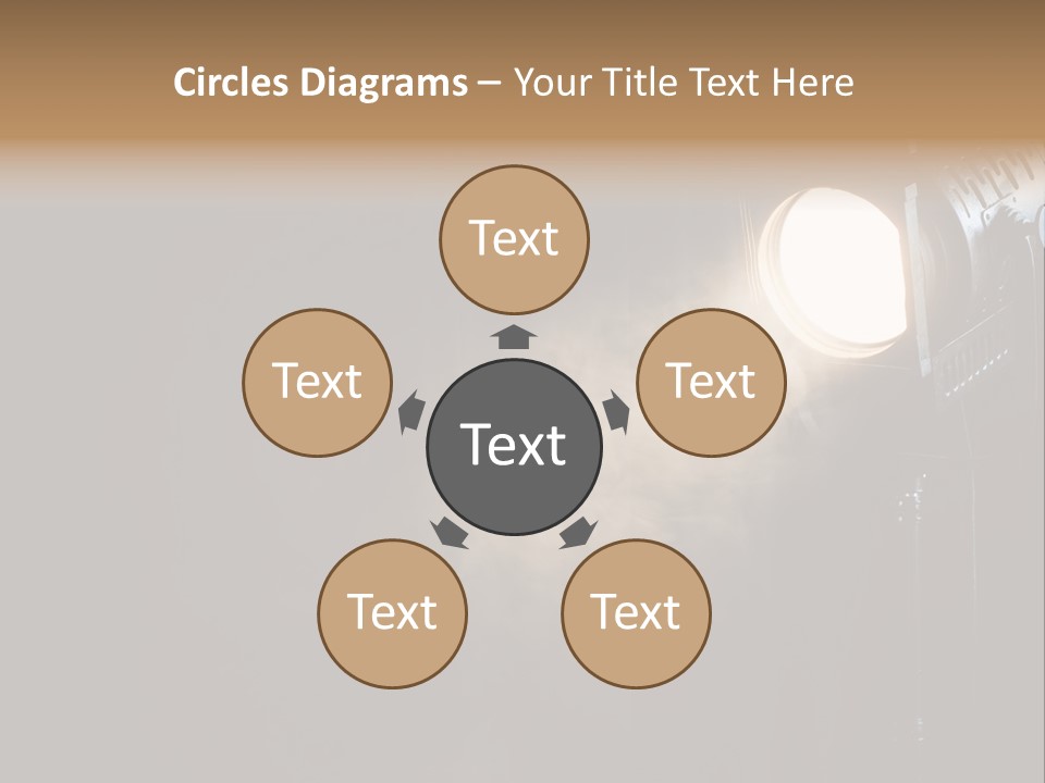 Lamp Cinema Vintage PowerPoint Template