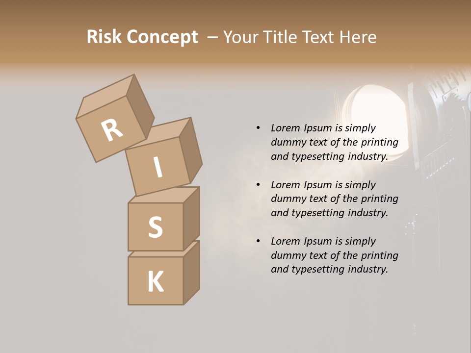 Lamp Cinema Vintage PowerPoint Template