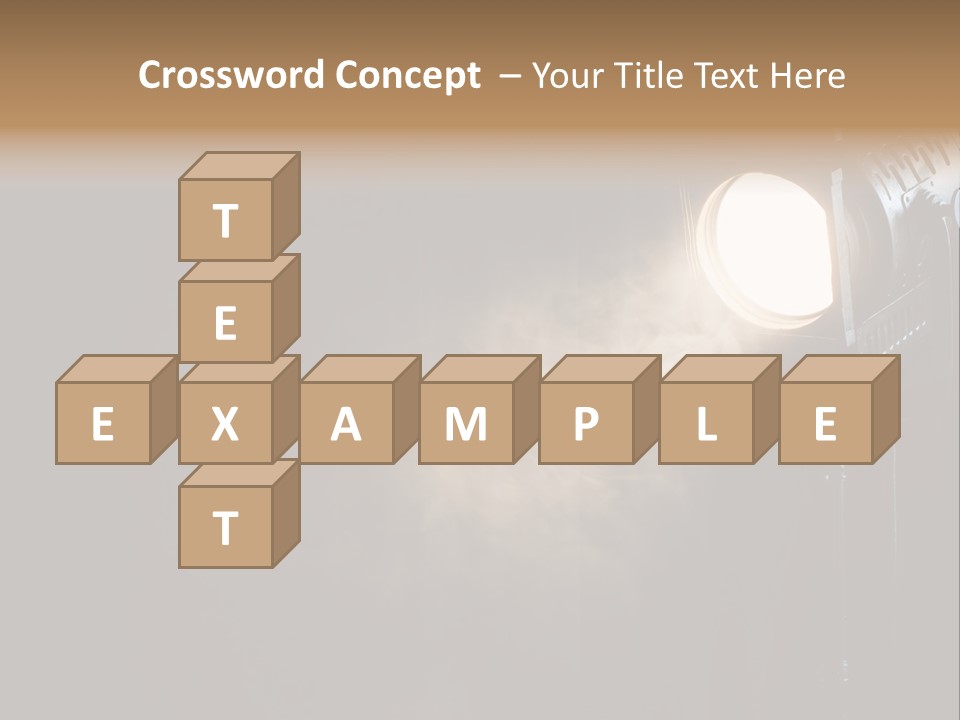 Lamp Cinema Vintage PowerPoint Template