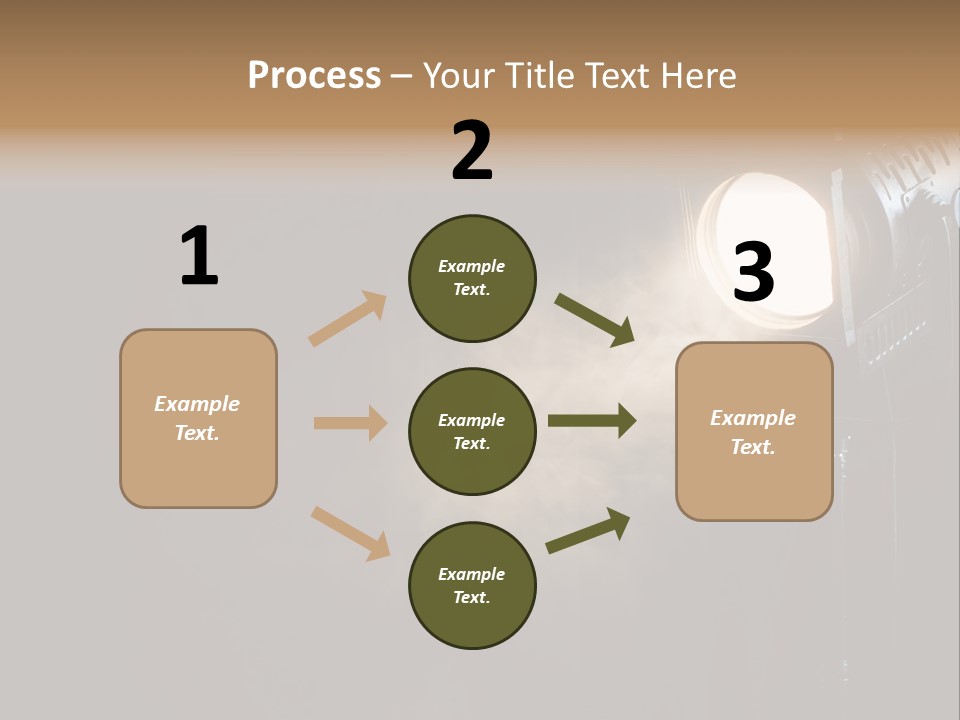 Lamp Cinema Vintage PowerPoint Template