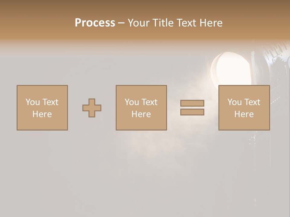 Lamp Cinema Vintage PowerPoint Template