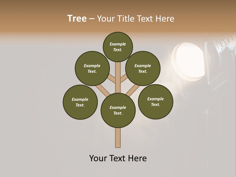 Lamp Cinema Vintage PowerPoint Template
