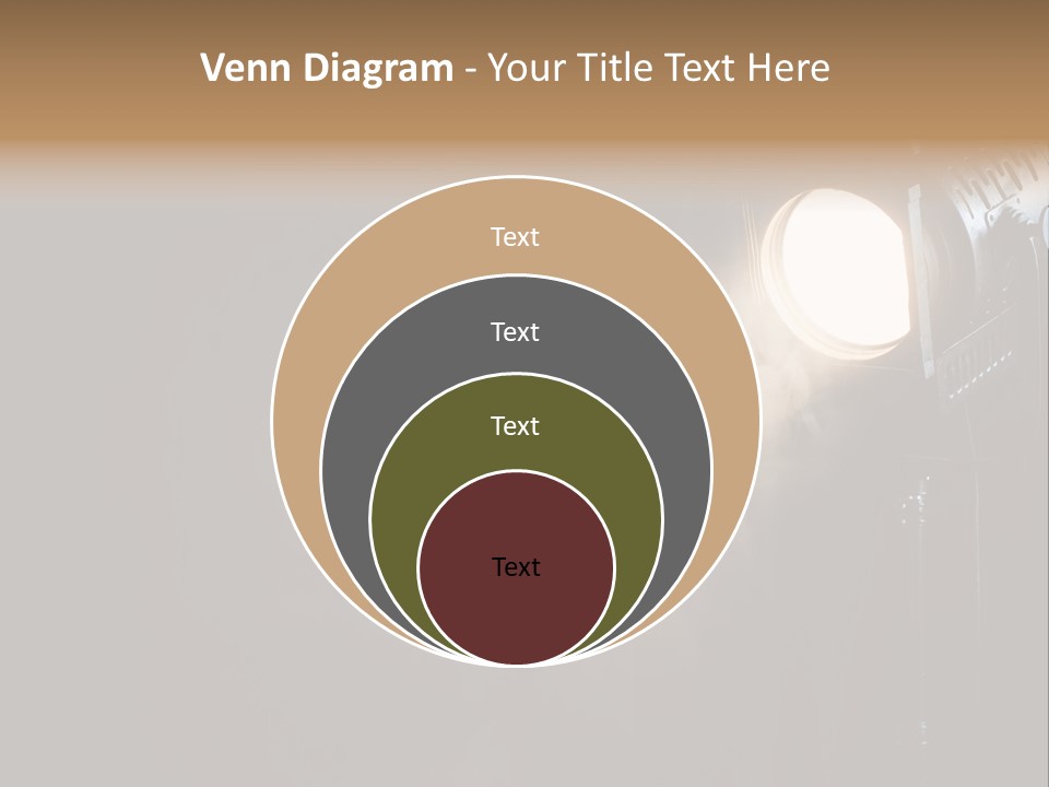 Lamp Cinema Vintage PowerPoint Template