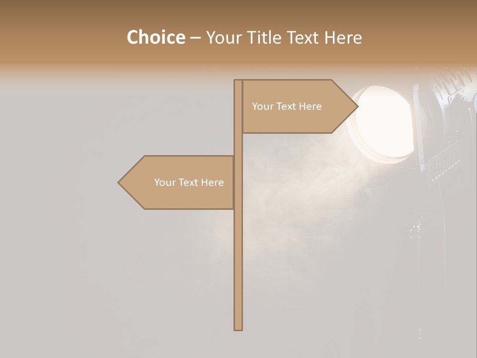 Lamp Cinema Vintage PowerPoint Template