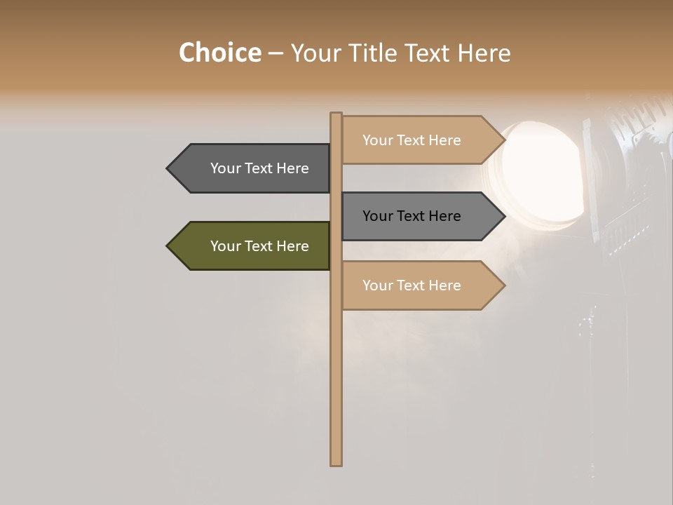 Lamp Cinema Vintage PowerPoint Template
