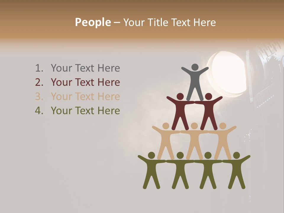 Lamp Cinema Vintage PowerPoint Template