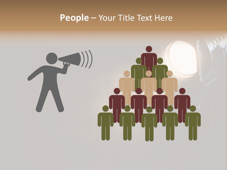 Lamp Cinema Vintage PowerPoint Template