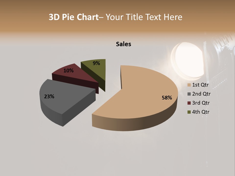 Lamp Cinema Vintage PowerPoint Template