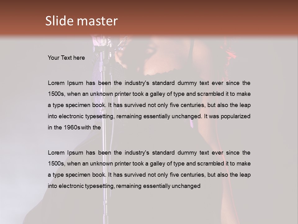 Artist African Person PowerPoint Template