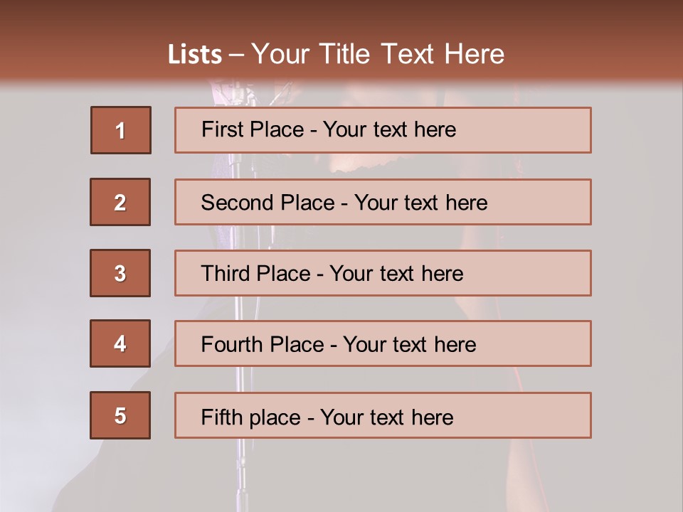 Artist African Person PowerPoint Template
