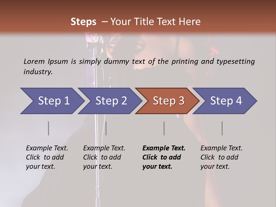 Artist African Person PowerPoint Template