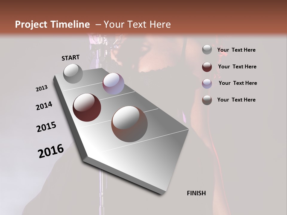 Artist African Person PowerPoint Template