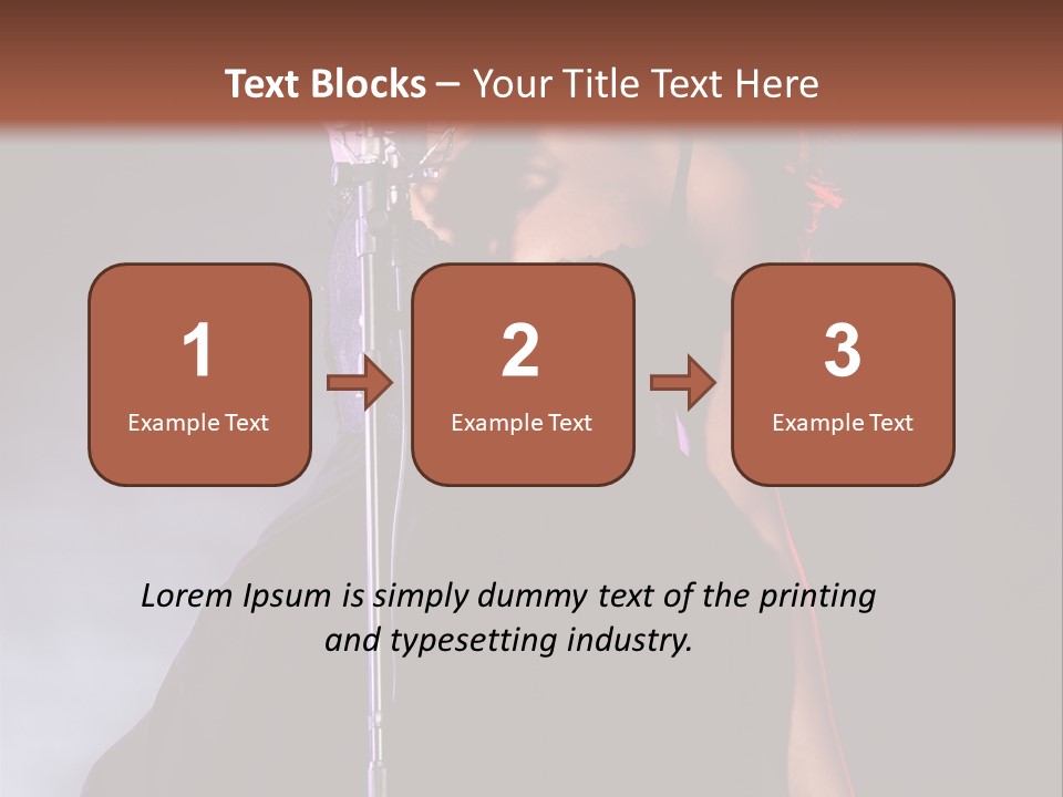 Artist African Person PowerPoint Template