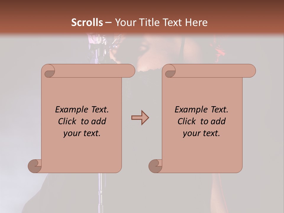 Artist African Person PowerPoint Template