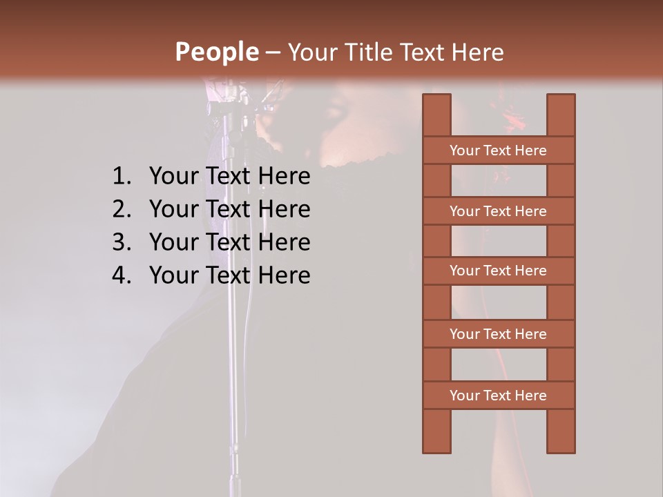 Artist African Person PowerPoint Template