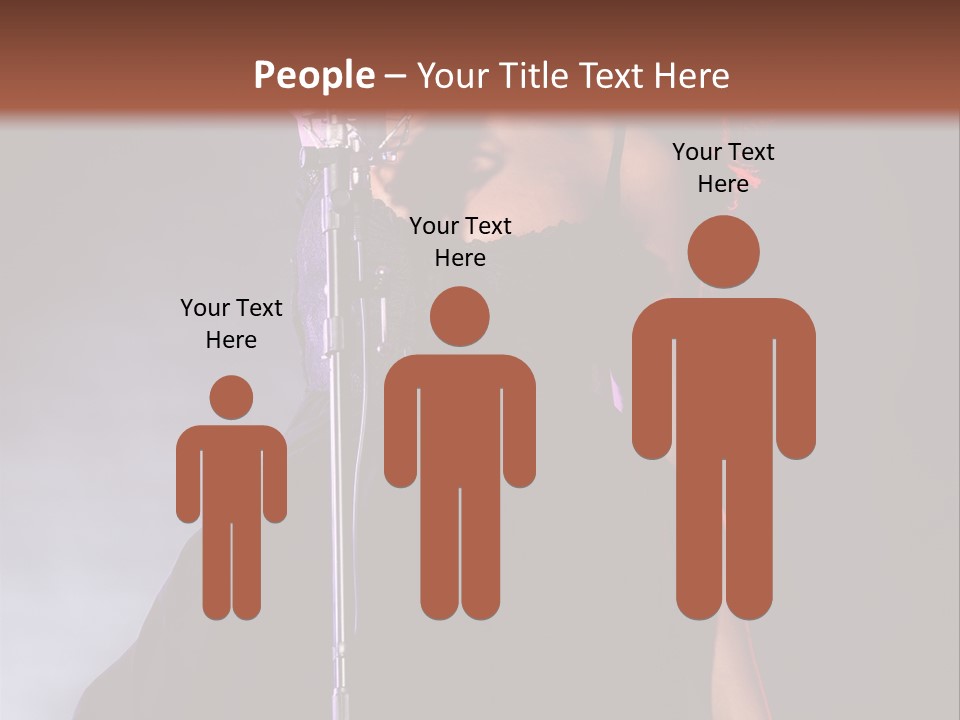 Artist African Person PowerPoint Template