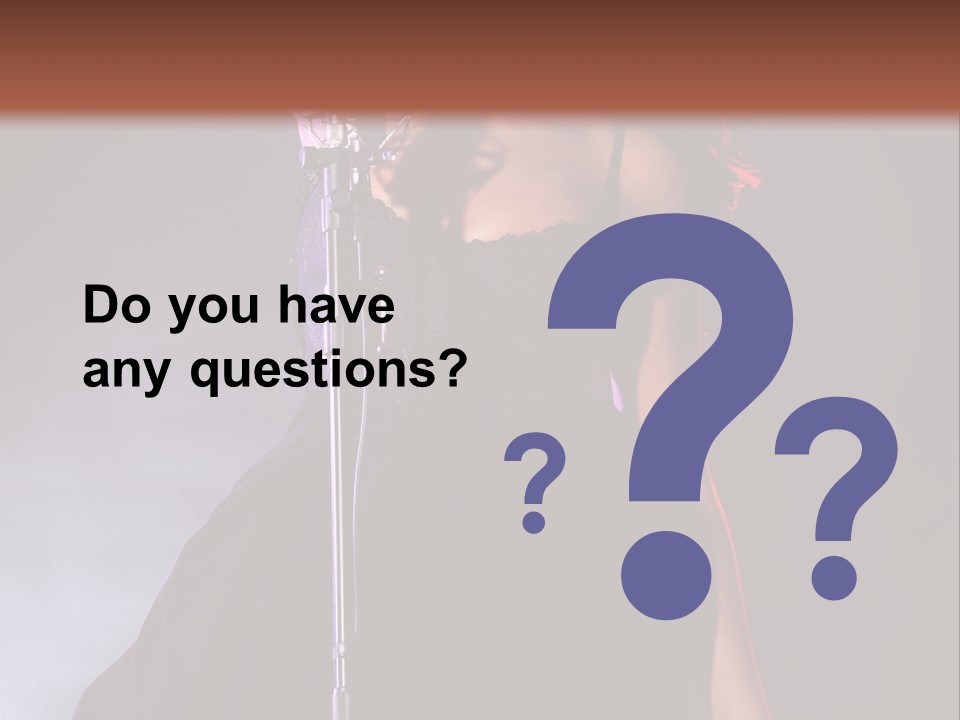 Artist African Person PowerPoint Template