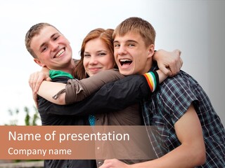 Three Energy Friendship PowerPoint Template