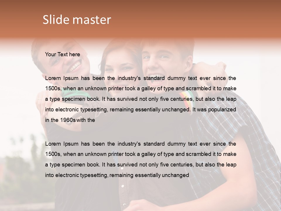 Three Energy Friendship PowerPoint Template