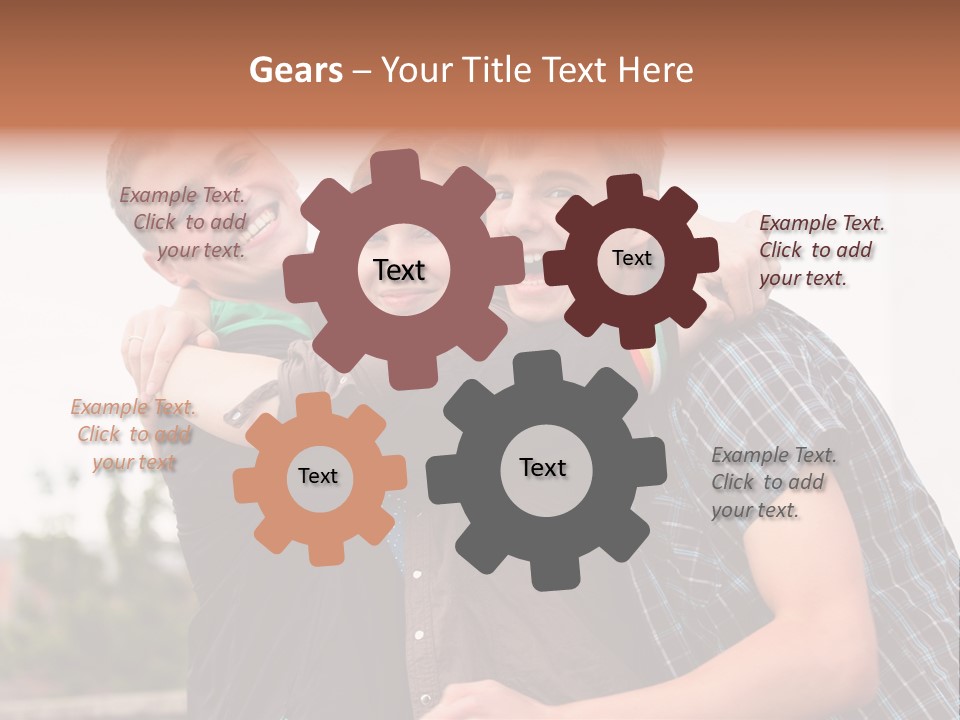 Three Energy Friendship PowerPoint Template