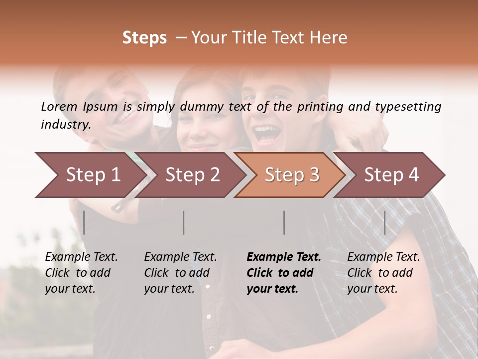 Three Energy Friendship PowerPoint Template