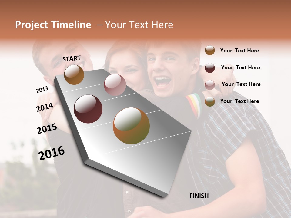 Three Energy Friendship PowerPoint Template