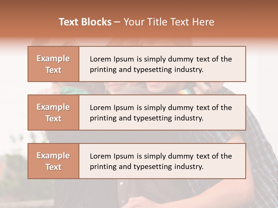 Three Energy Friendship PowerPoint Template