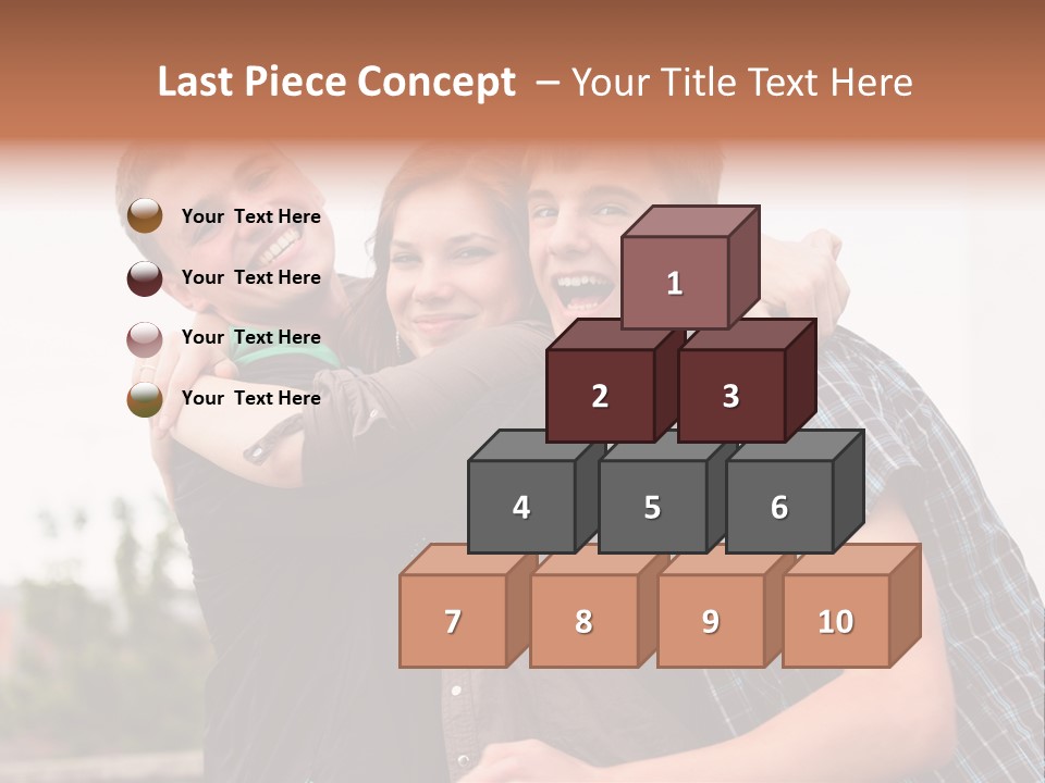 Three Energy Friendship PowerPoint Template