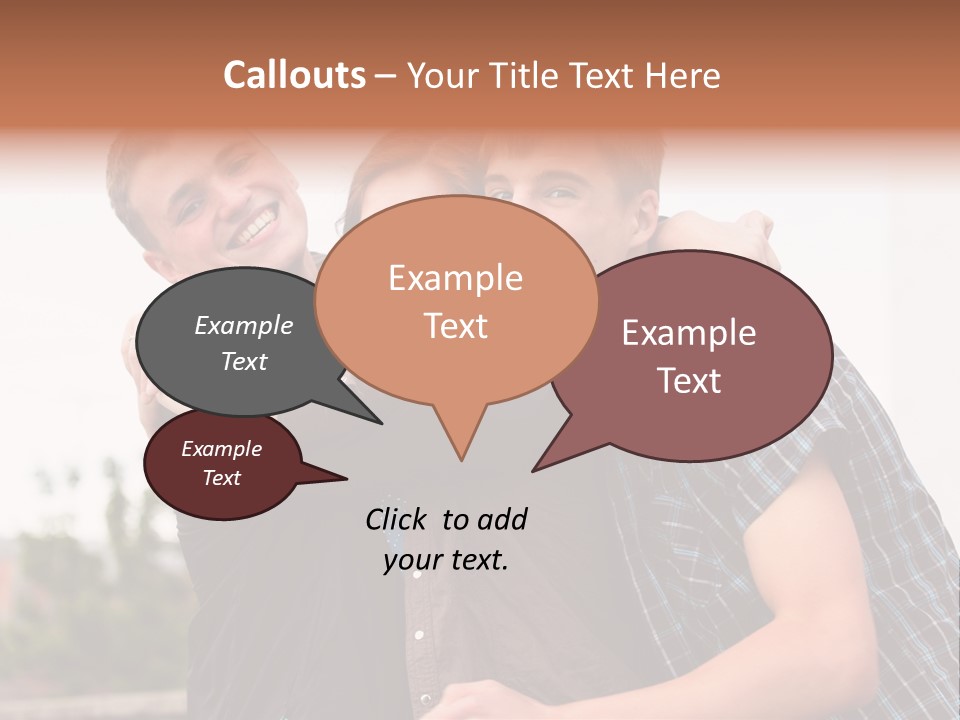 Three Energy Friendship PowerPoint Template