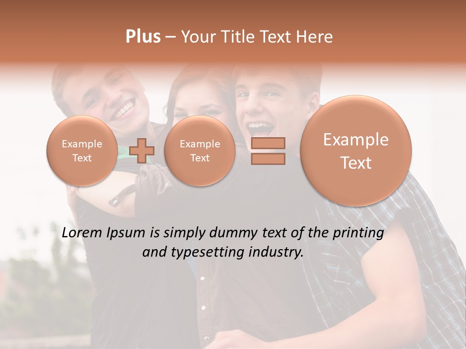 Three Energy Friendship PowerPoint Template