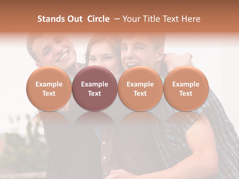 Three Energy Friendship PowerPoint Template
