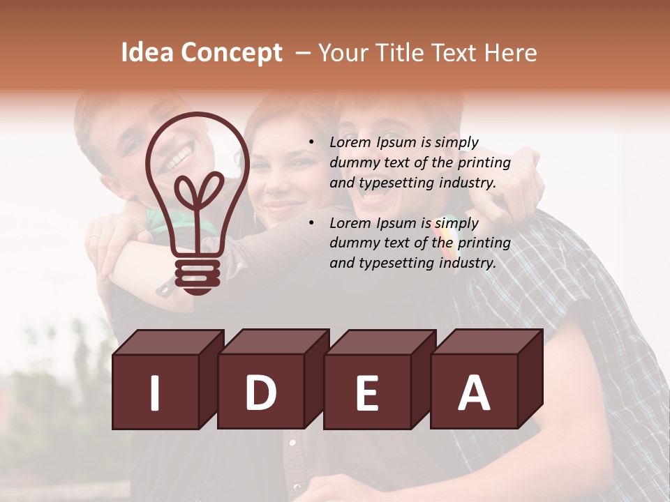 Three Energy Friendship PowerPoint Template