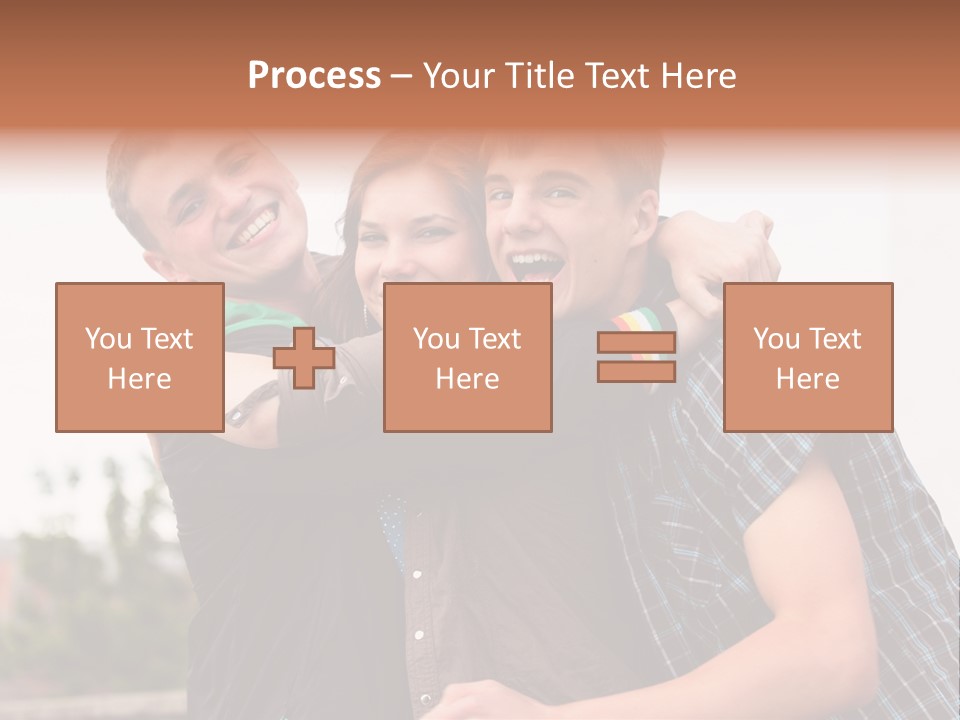 Three Energy Friendship PowerPoint Template