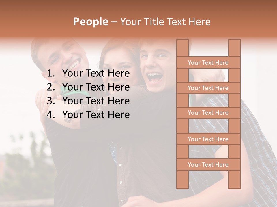 Three Energy Friendship PowerPoint Template