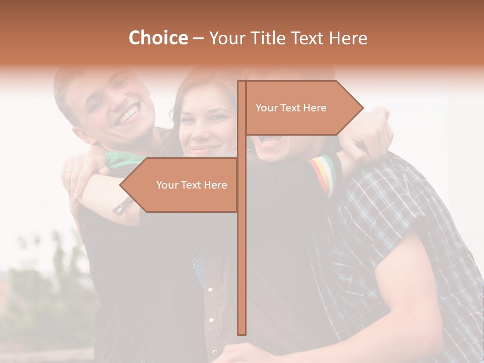 Three Energy Friendship PowerPoint Template