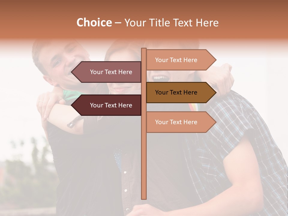 Three Energy Friendship PowerPoint Template