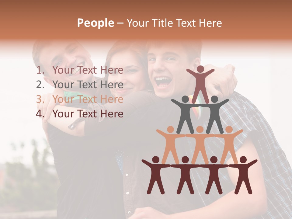 Three Energy Friendship PowerPoint Template