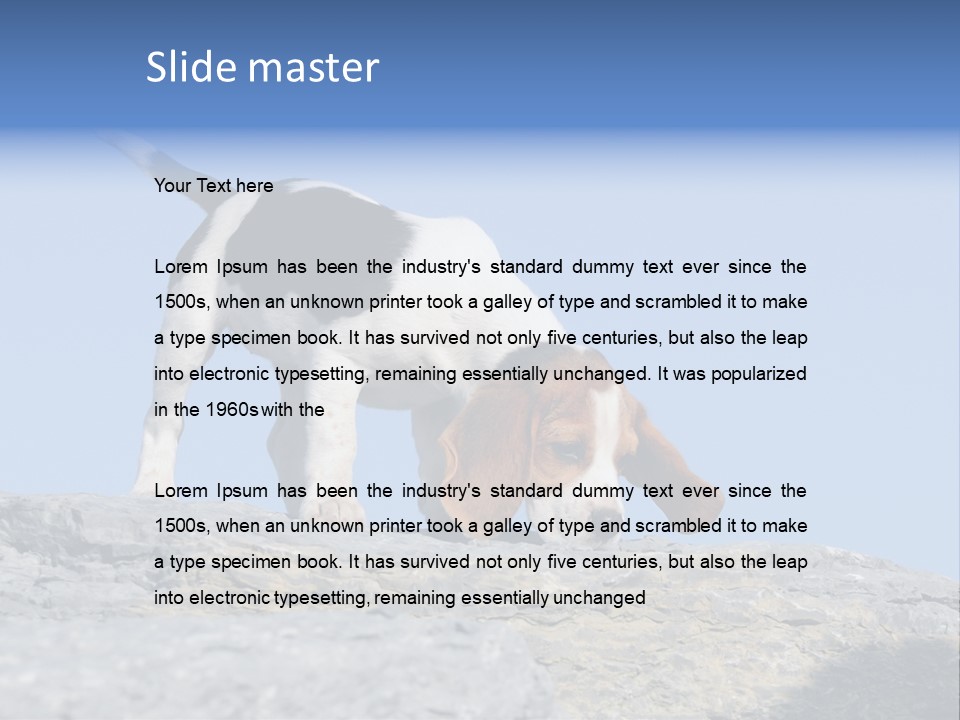 Dog Background Title PowerPoint Template