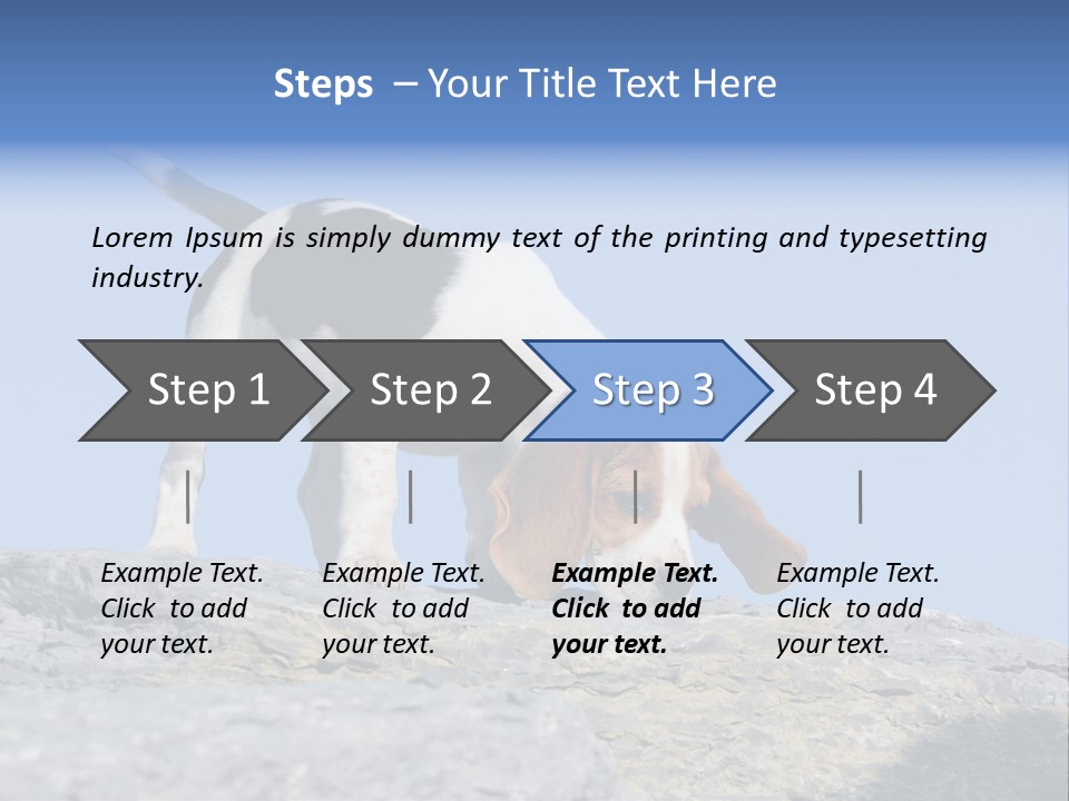 Dog Background Title PowerPoint Template