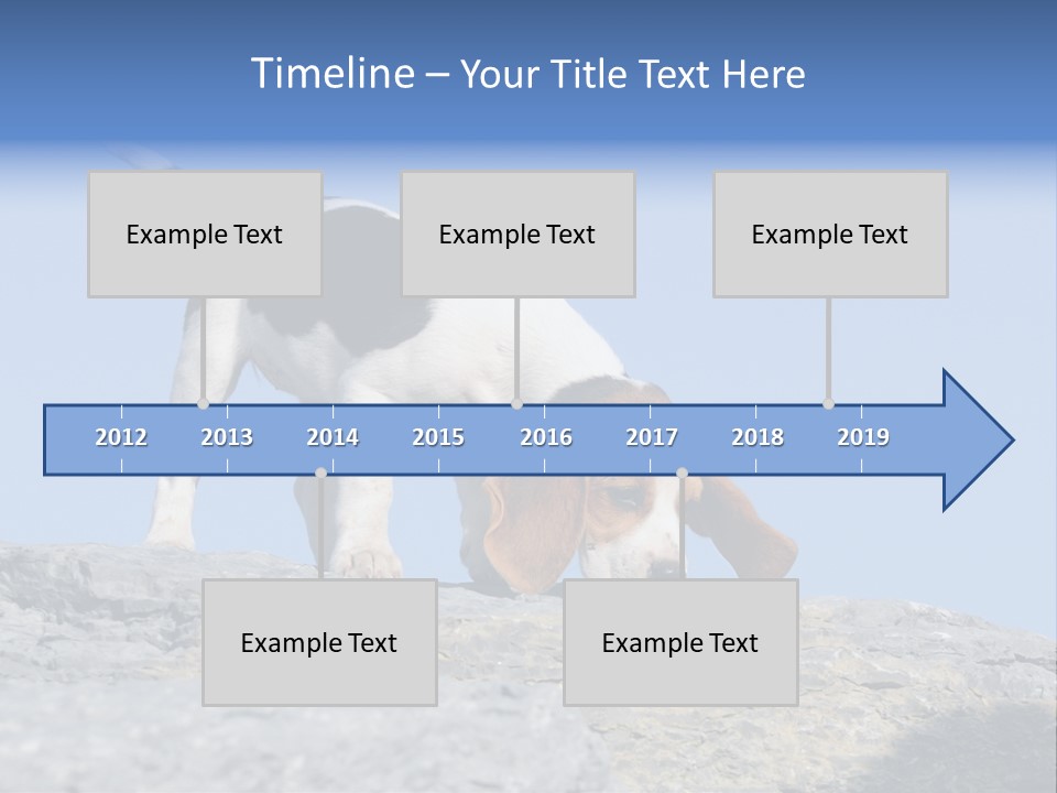 Dog Background Title PowerPoint Template