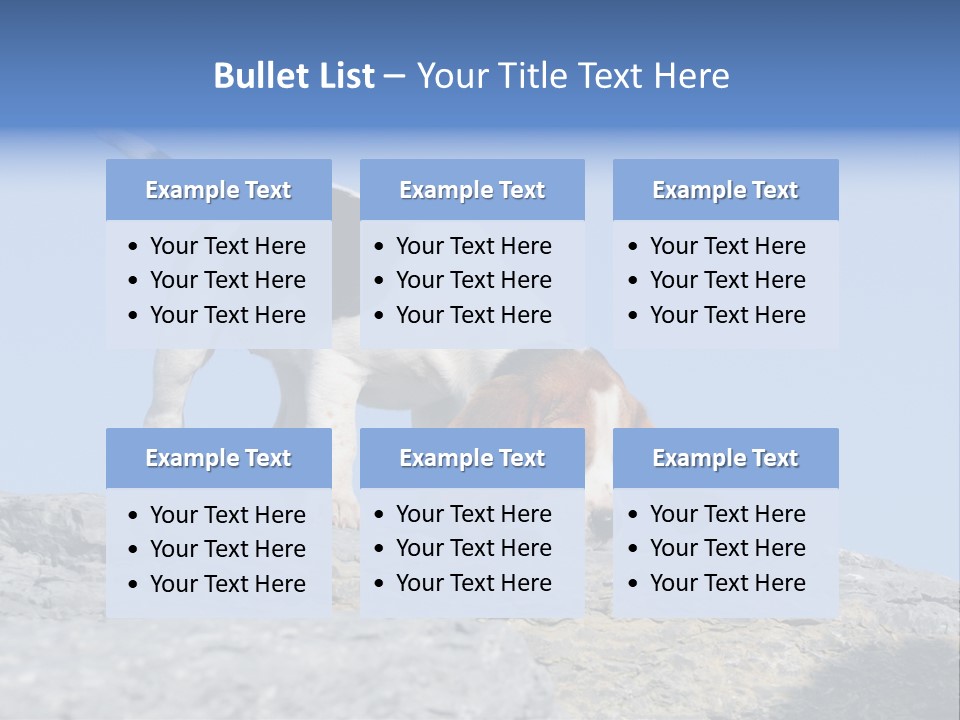 Dog Background Title PowerPoint Template