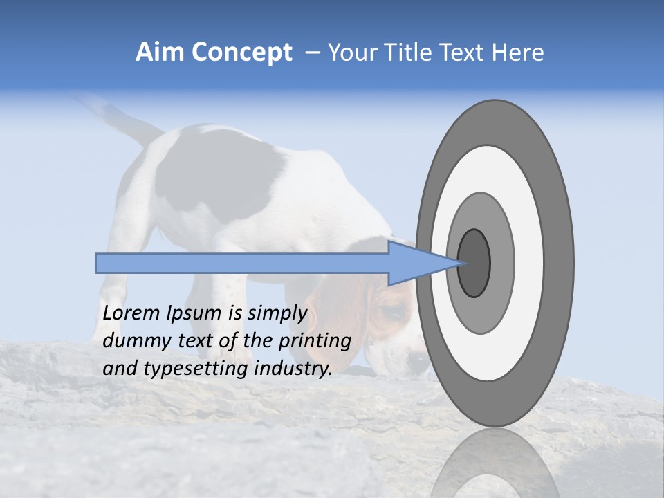 Dog Background Title PowerPoint Template