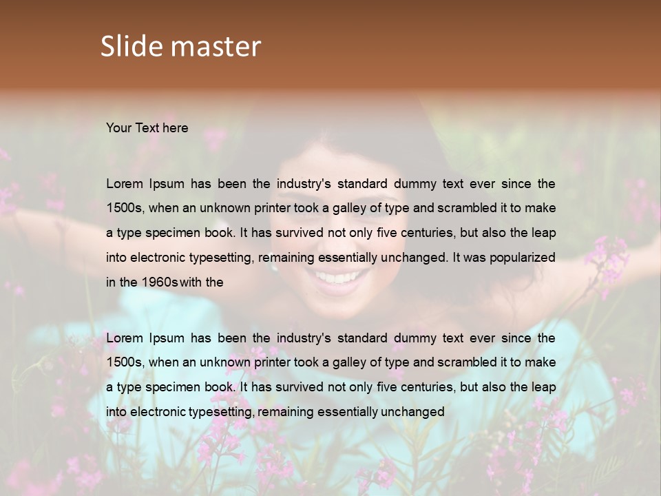 Dinner Vertical Looking PowerPoint Template