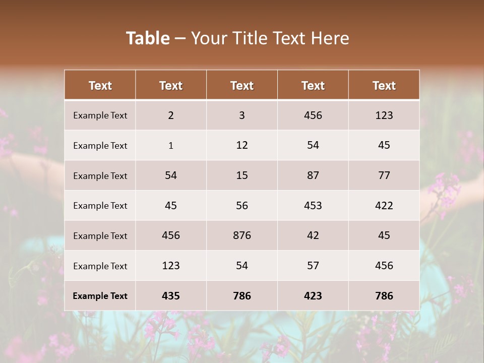 Dinner Vertical Looking PowerPoint Template
