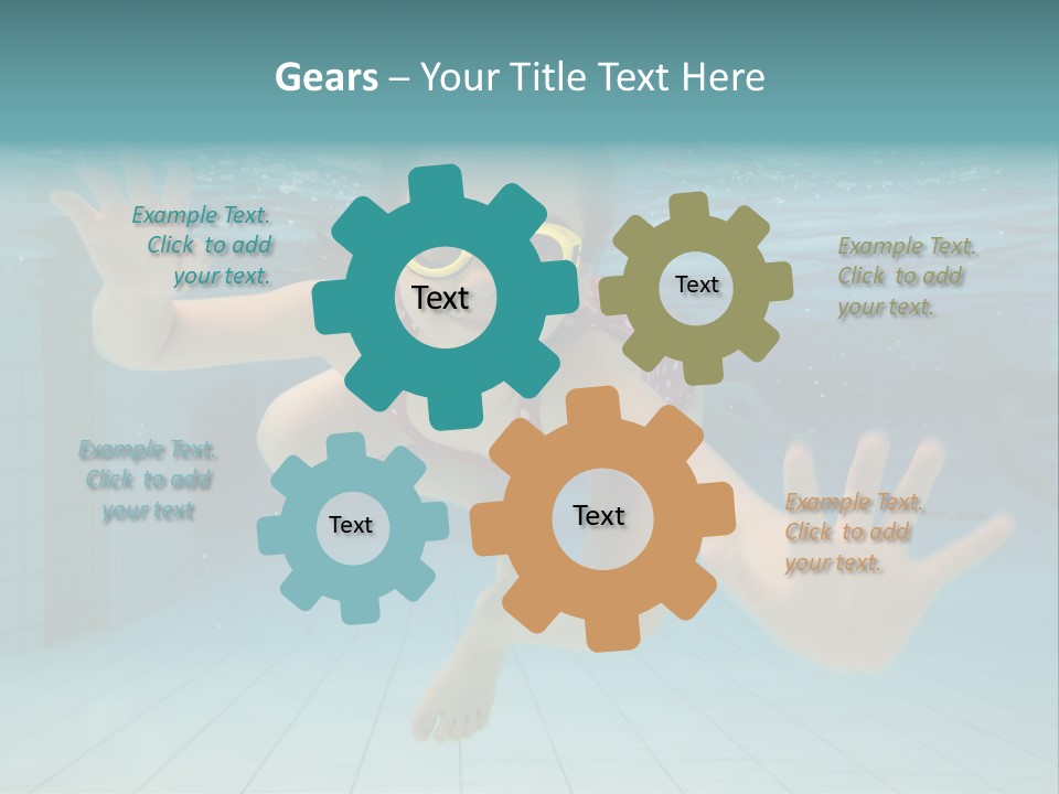 Dive Cheerful Cute PowerPoint Template