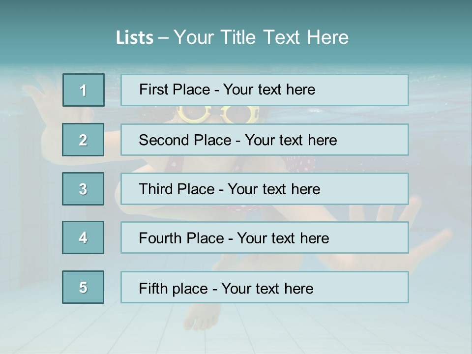 Dive Cheerful Cute PowerPoint Template