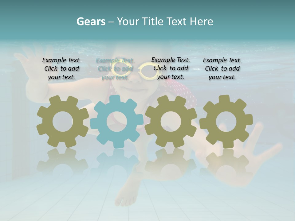 Dive Cheerful Cute PowerPoint Template