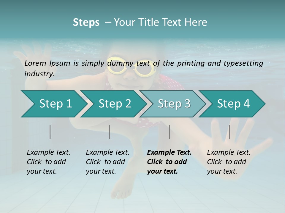 Dive Cheerful Cute PowerPoint Template